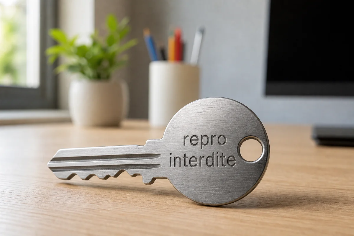clé reproduction interdite
