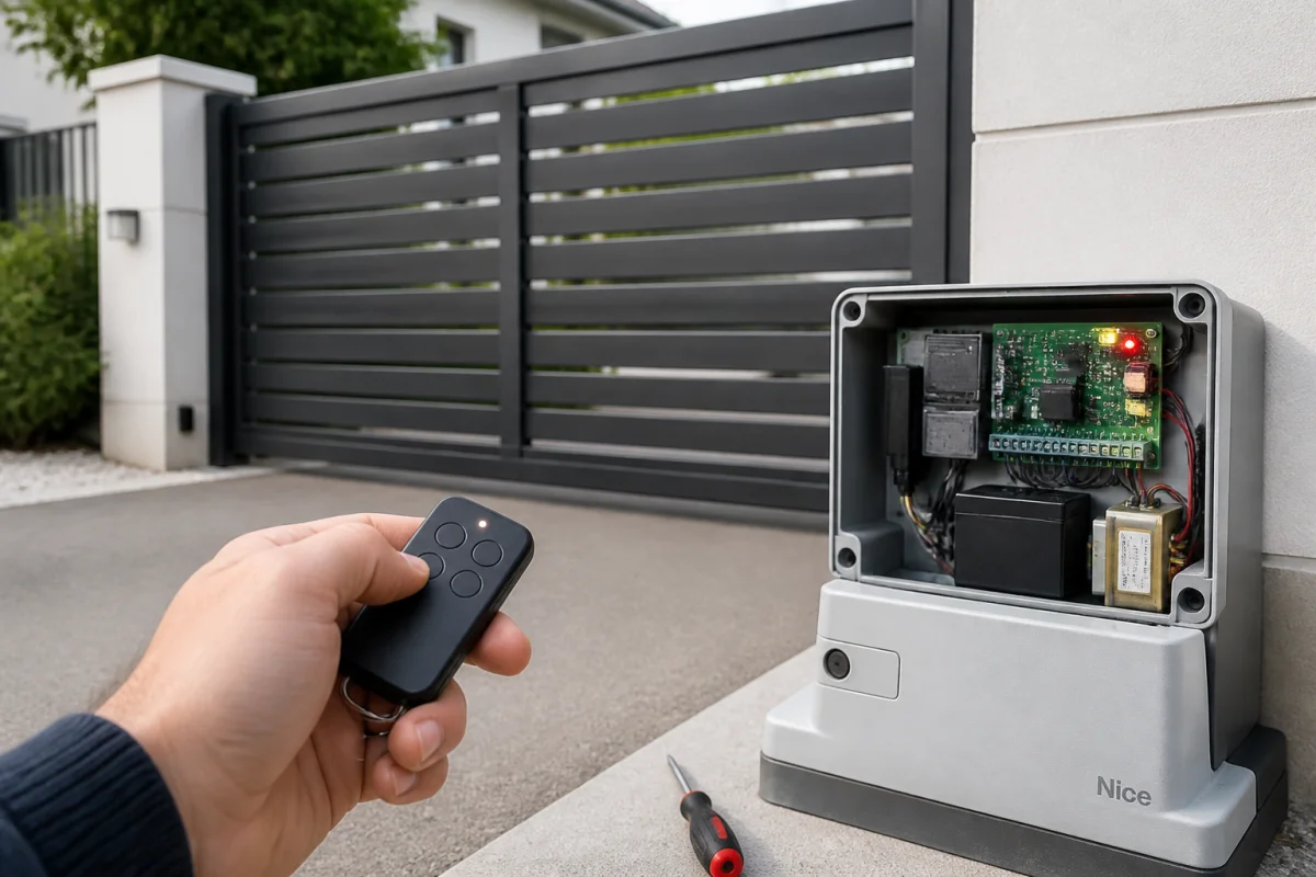Programmation télécommande portail et remise en service rapide