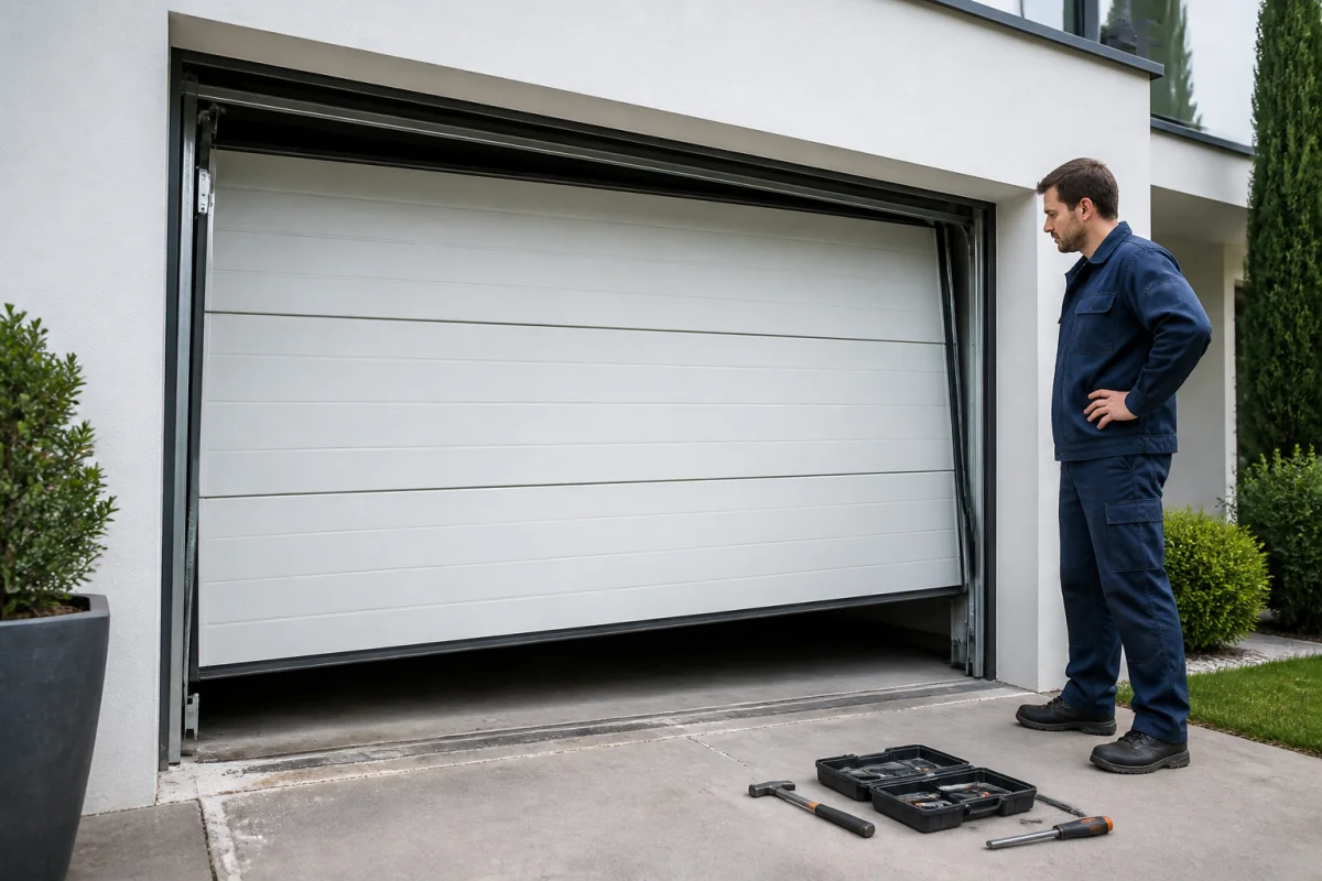 Réglage d’une porte de garage pour retrouver une ouverture fluide